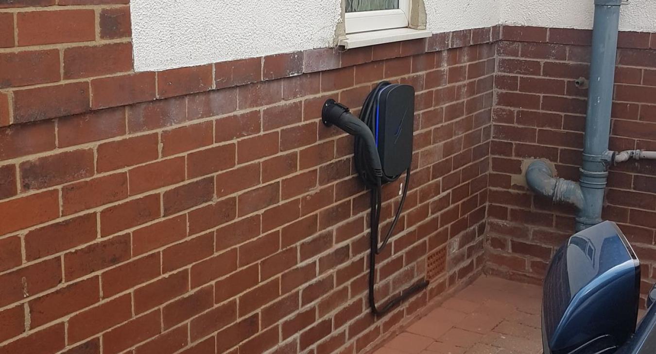 EV car charging point installation