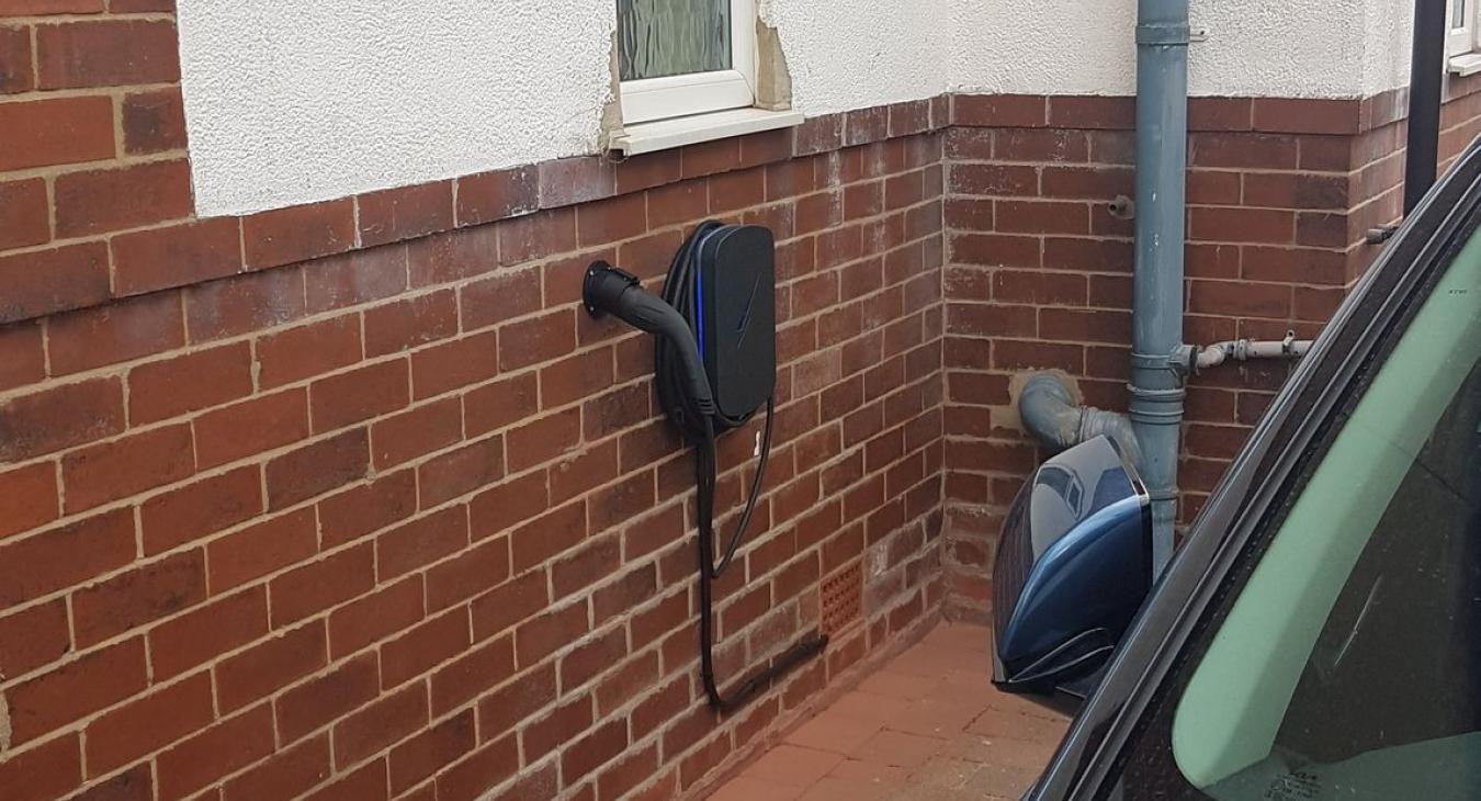 EV car charging point installation