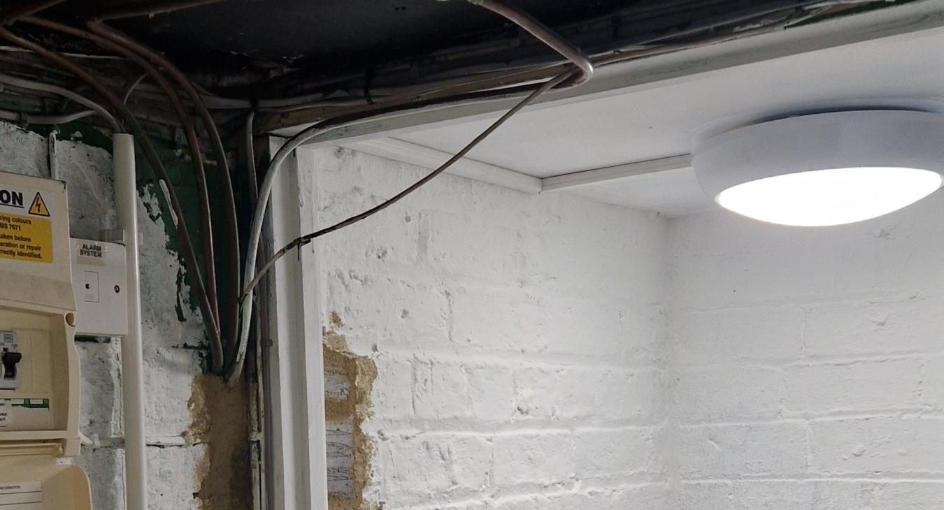 BCP Electrics Harrogate - basement lighting